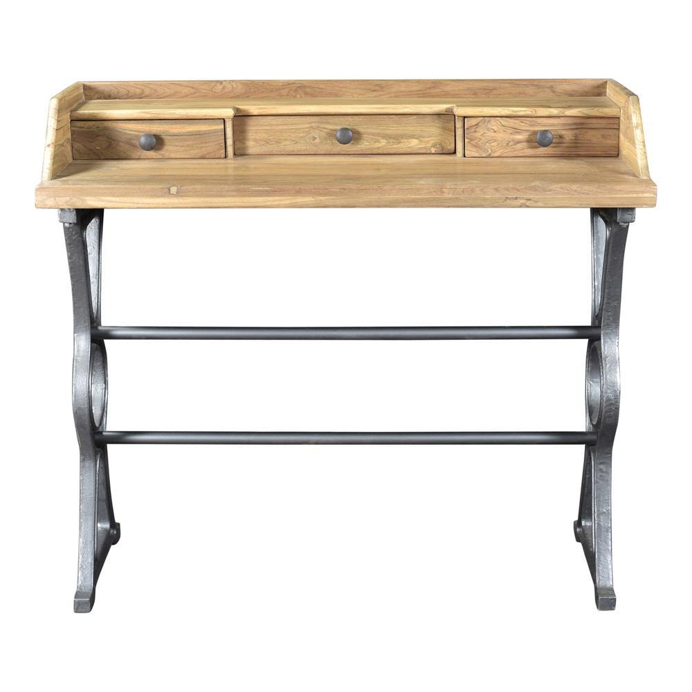 Moe's Home Collection Colt Industrial Teak Desk