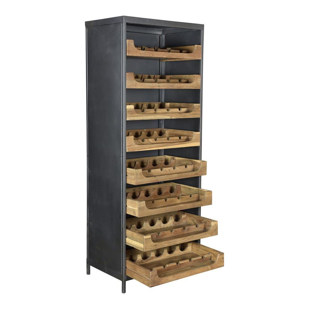 Moe's Home Collection Speakeasy Teak Wine Cabinet