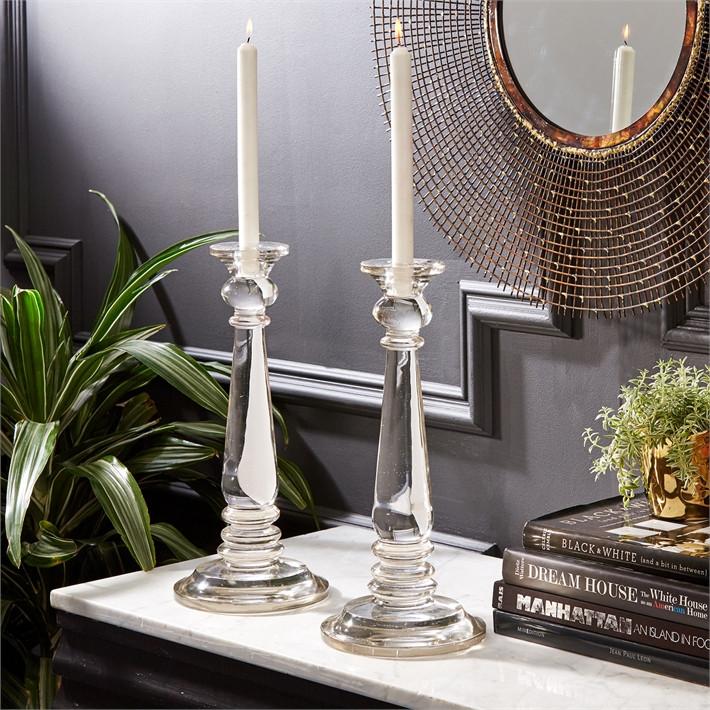 Tozai Home S/2 Palazzo Candlesticks