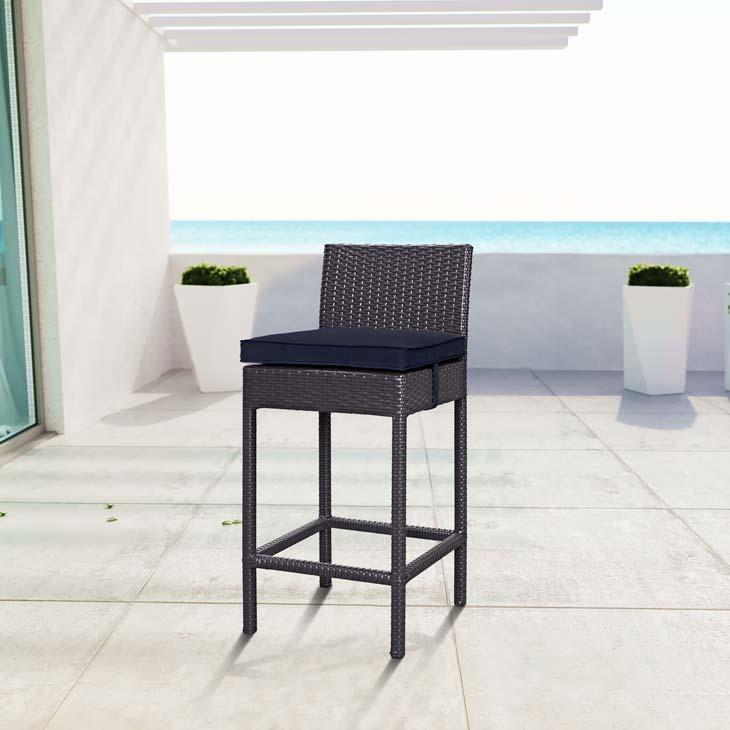 Modway Convene Outdoor Patio Bar Stool | Outdoor Stools & Benches | 