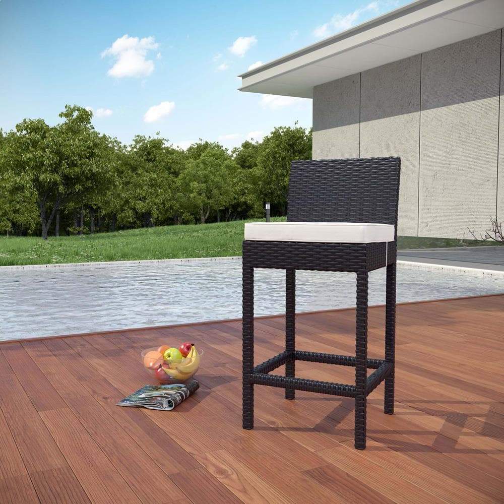 Modway Convene Outdoor Patio Bar Stool | Outdoor Stools & Benches