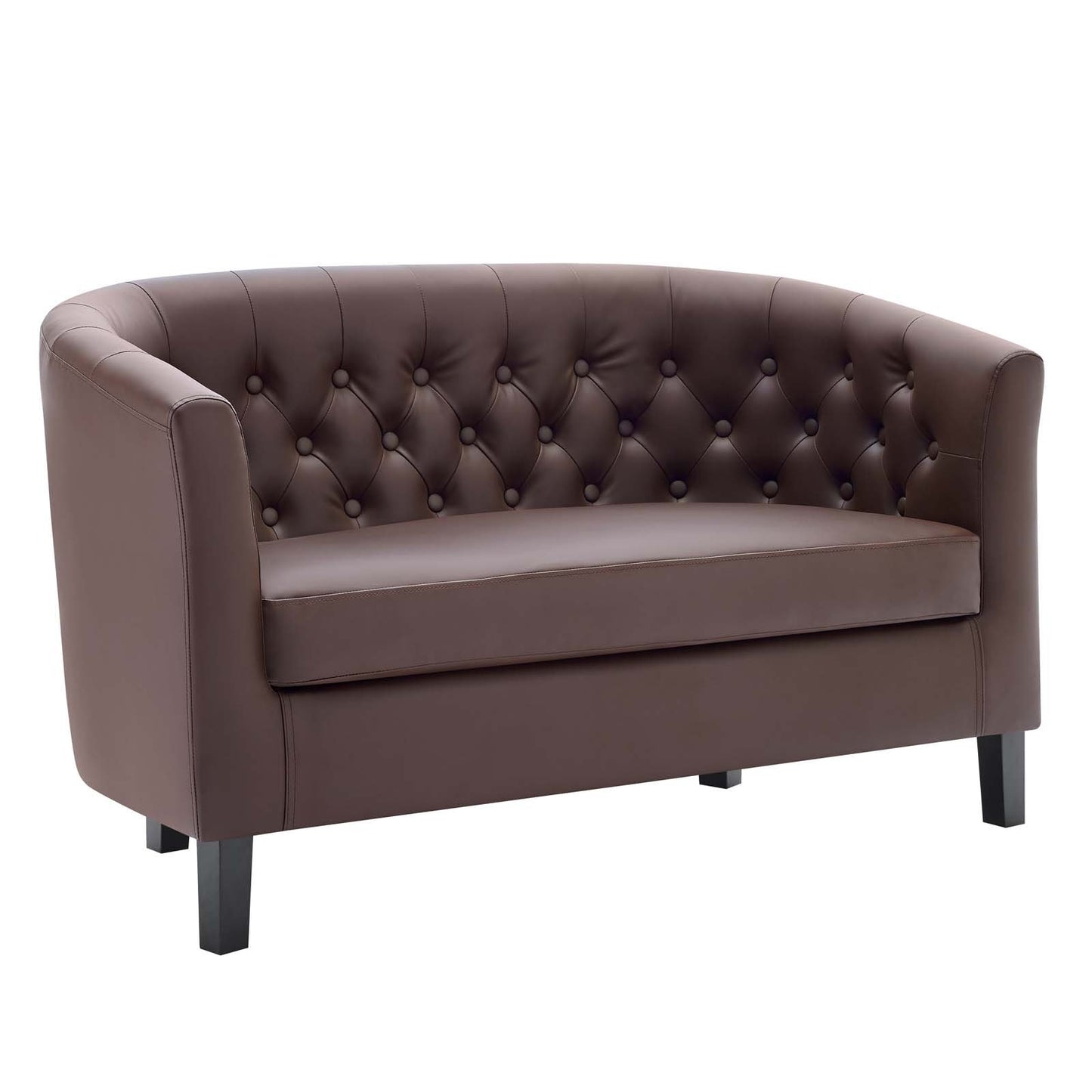 Modway Prospect Upholstered Vinyl Loveseat