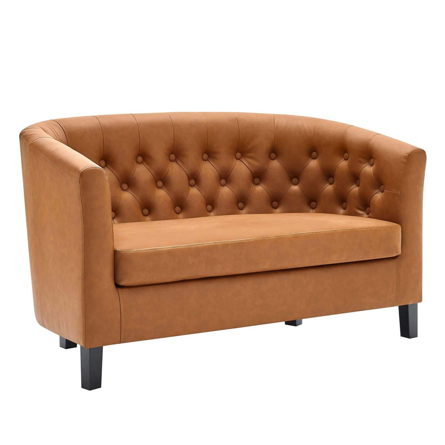 Modway Prospect Upholstered Vinyl Loveseat
