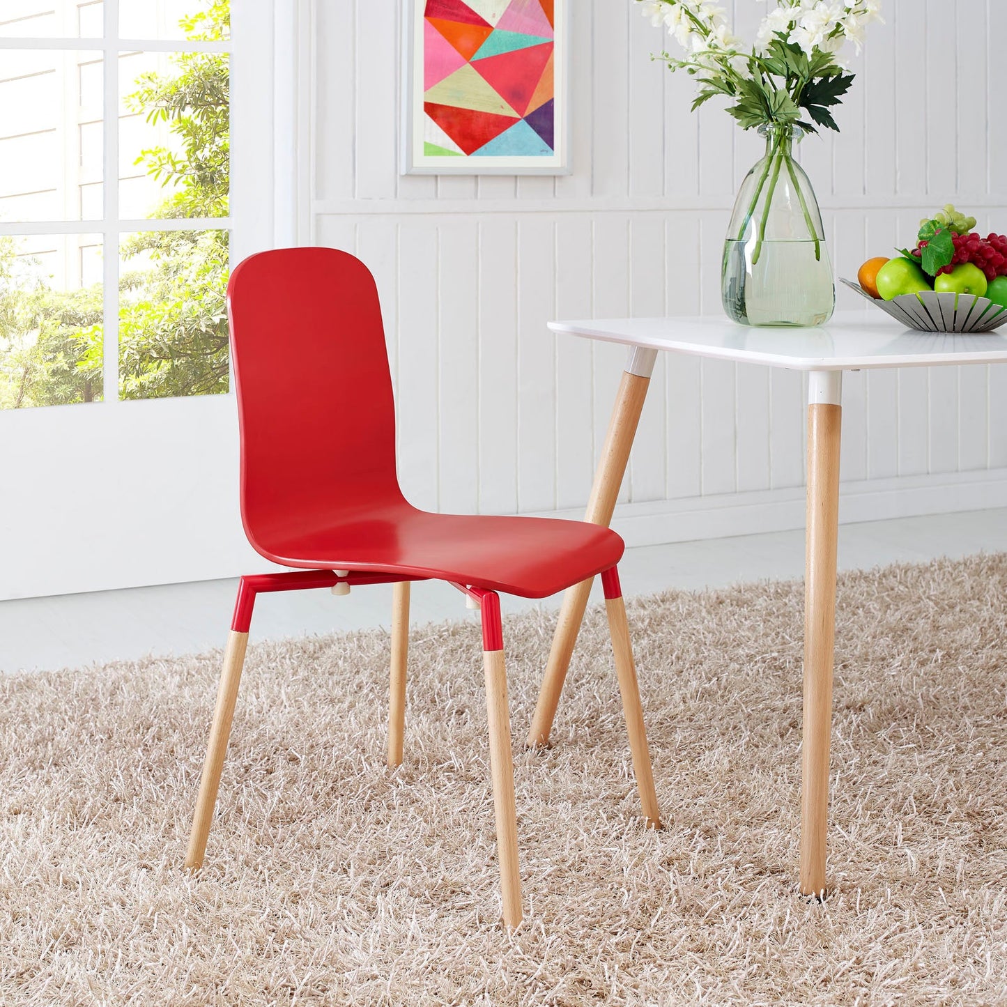 Modway Stack Dining Wood Side Chair - EEI-1054