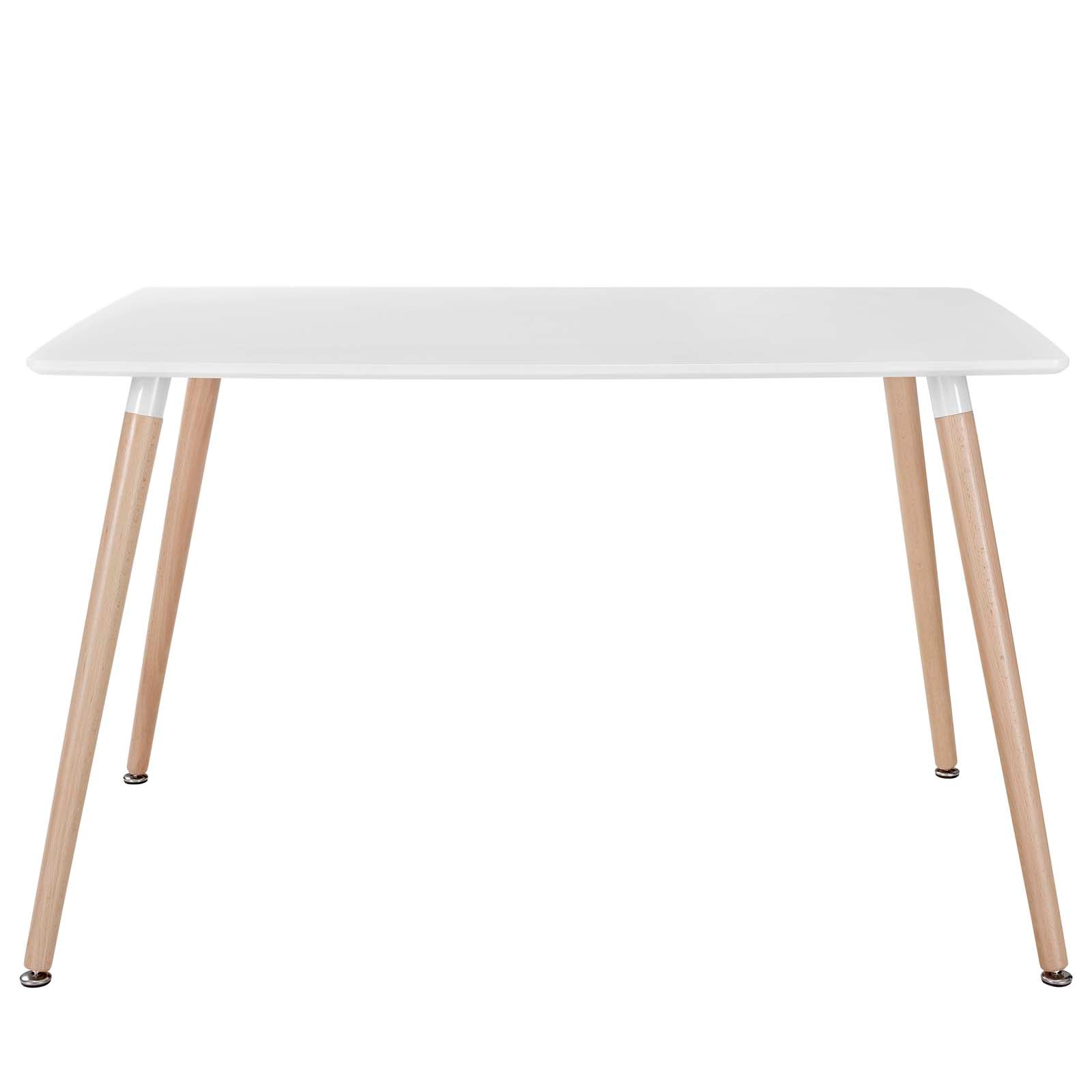 Modway Field Rectangle Dining Table - White | Dining Tables | 