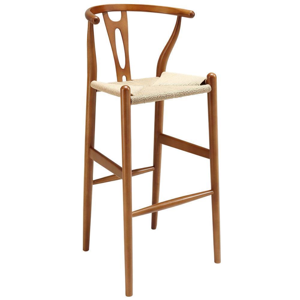 Modway Amish Wood Bar Stool - Walnut