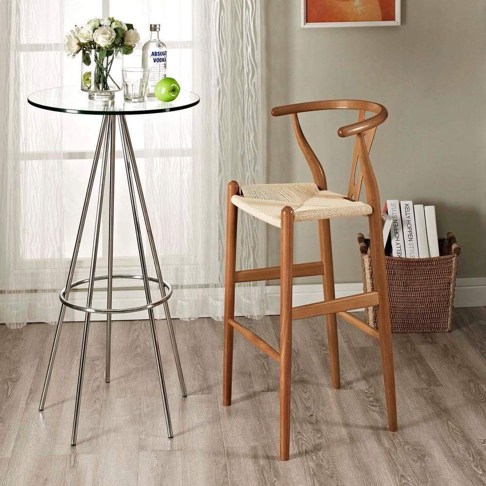 Modway Amish Wood Bar Stool - Walnut