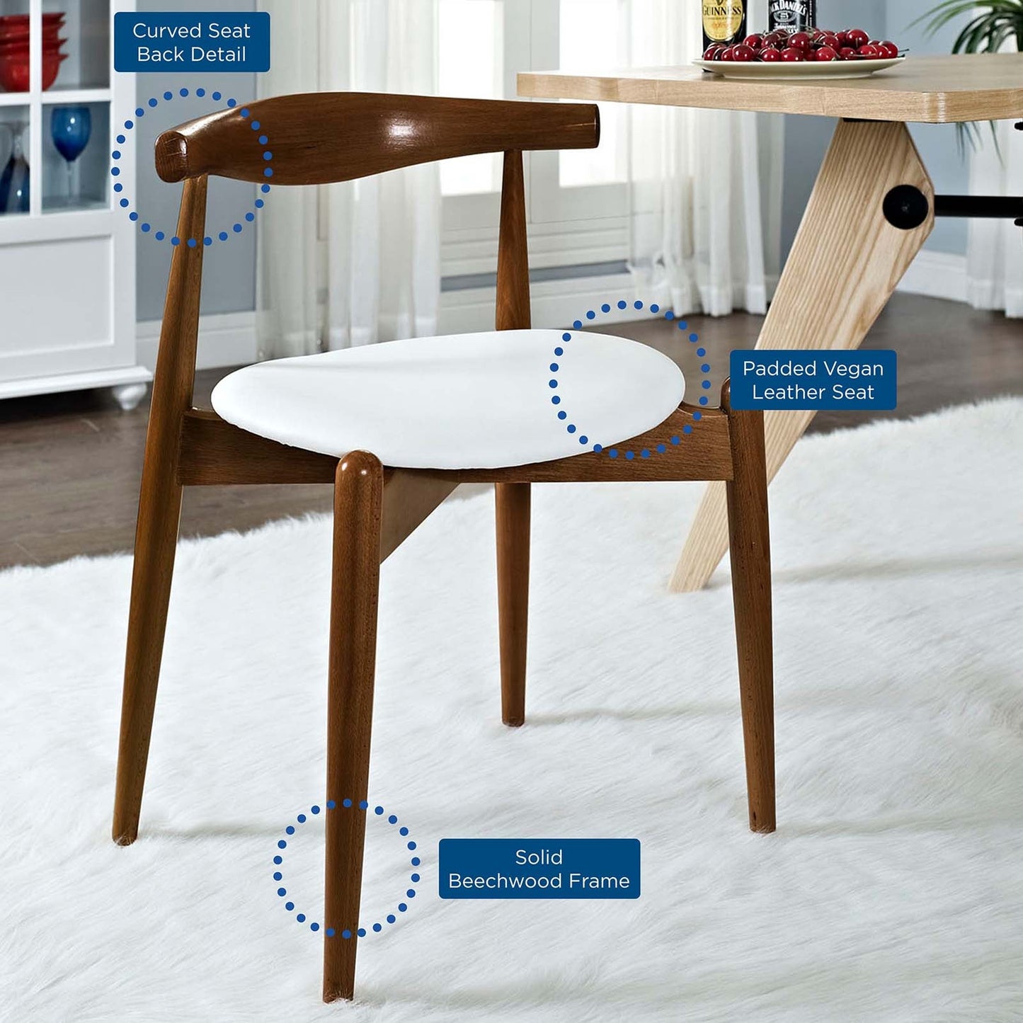 Modway Stalwart Dining Side Chair | Dining Chairs | Modishstore-3