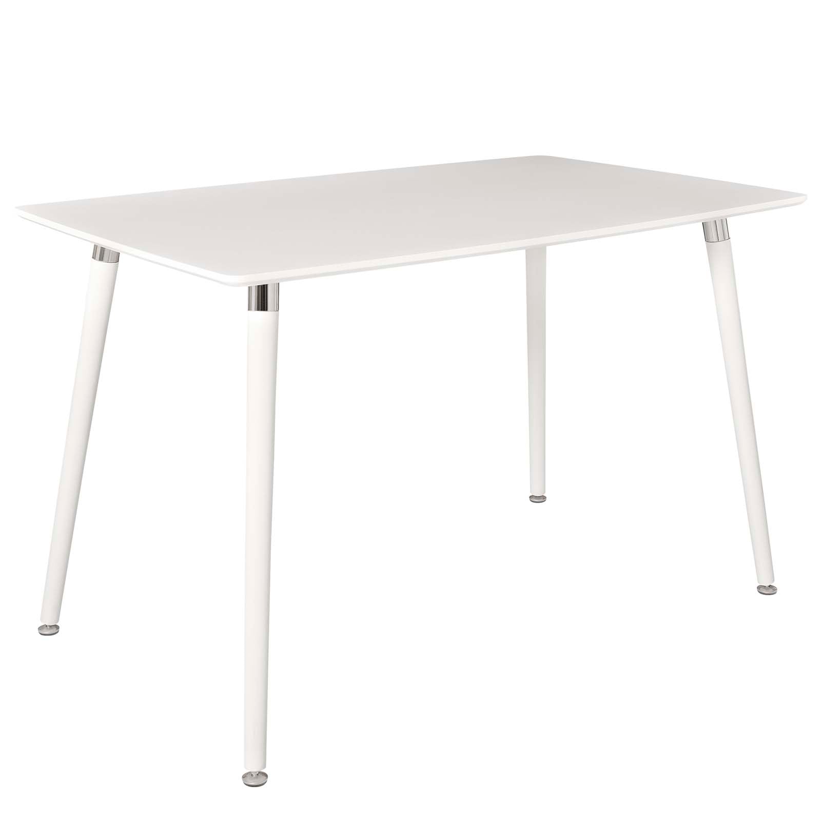 Modway Lode Rectangle Wood Dining Table - White | Dining Tables | Modishstore-5