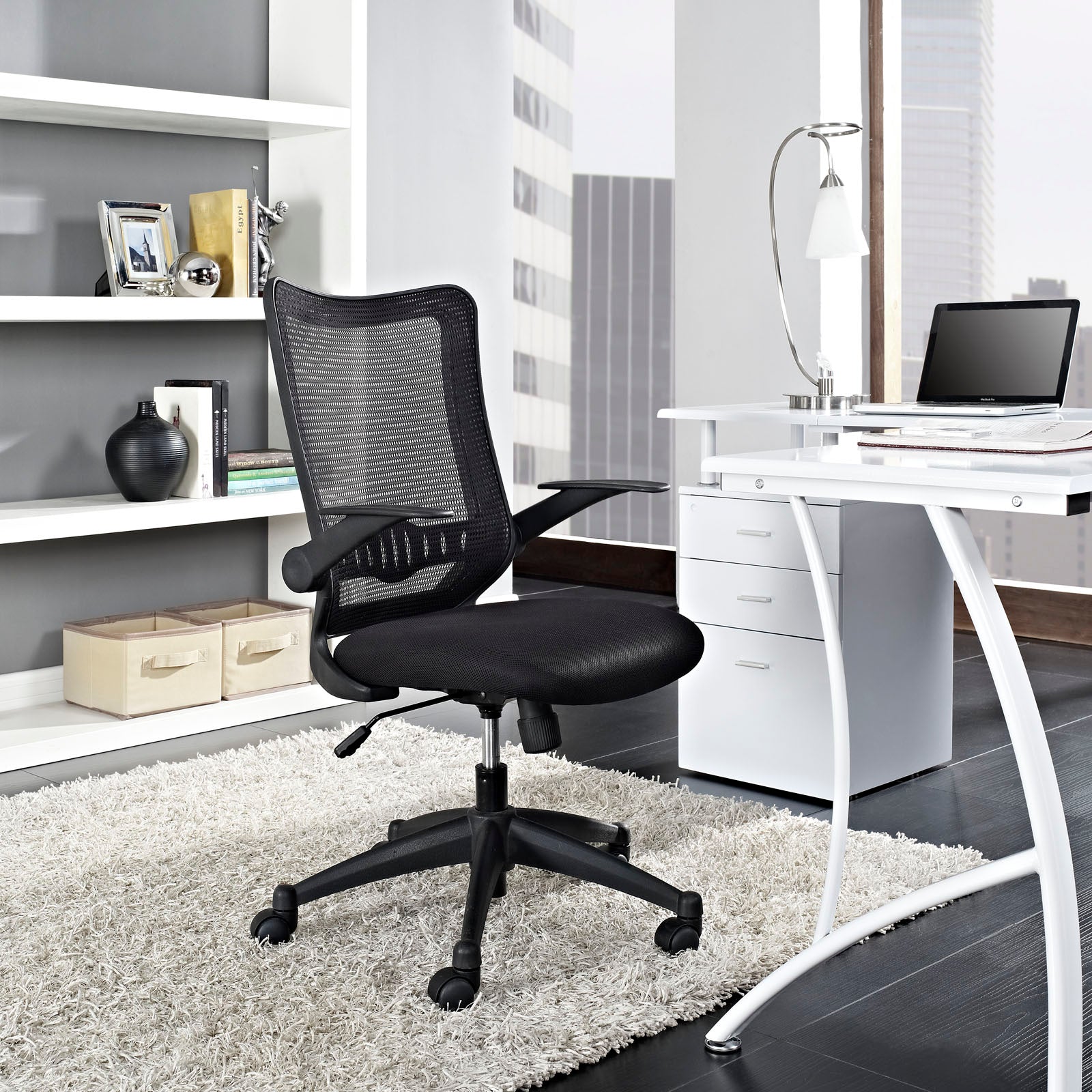 Modway Explorer Mid Back Office Chair - Black | Office Chairs