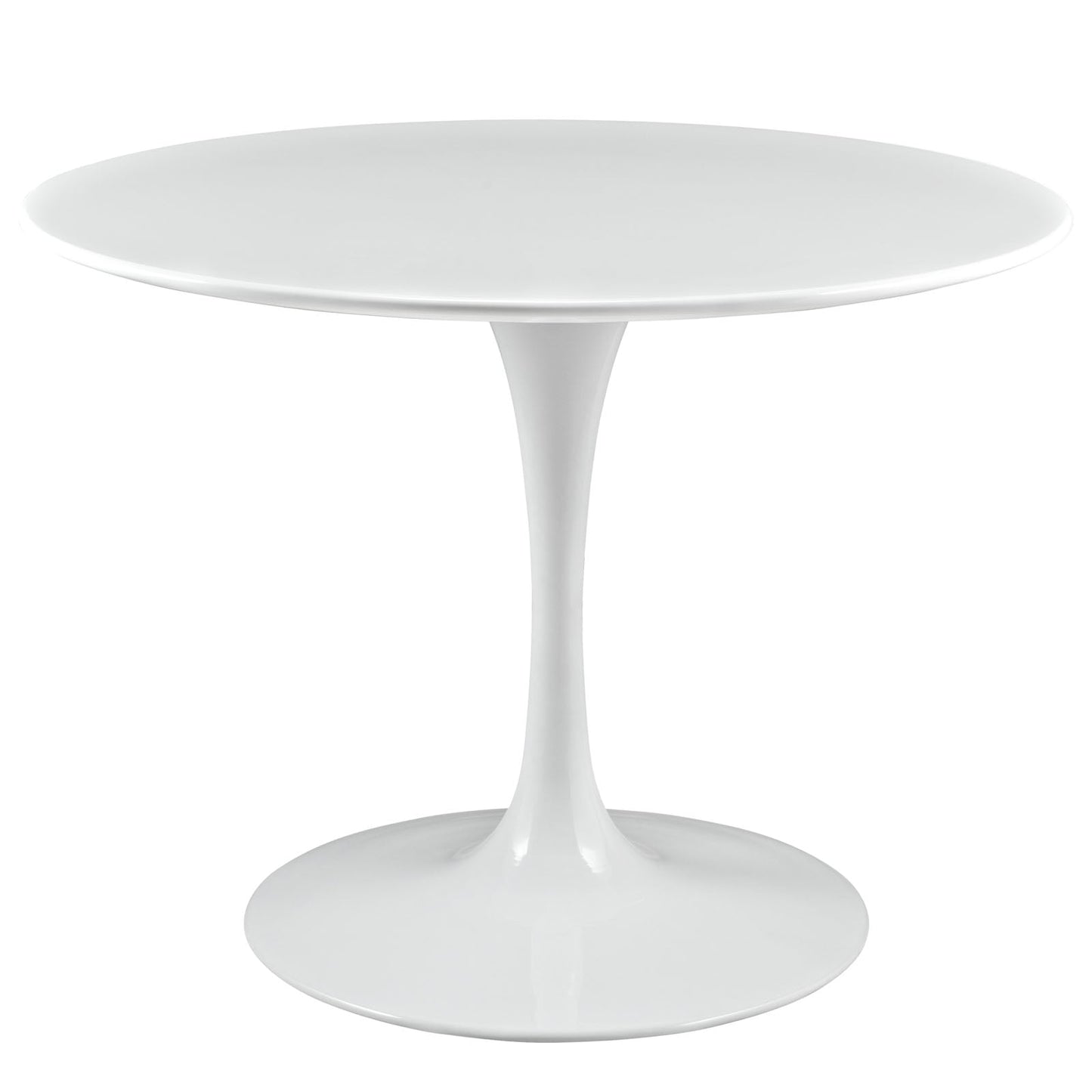 Modway Lippa 40" Round Wood Top Dining Table in White | Dining Tables | Modishstore-2