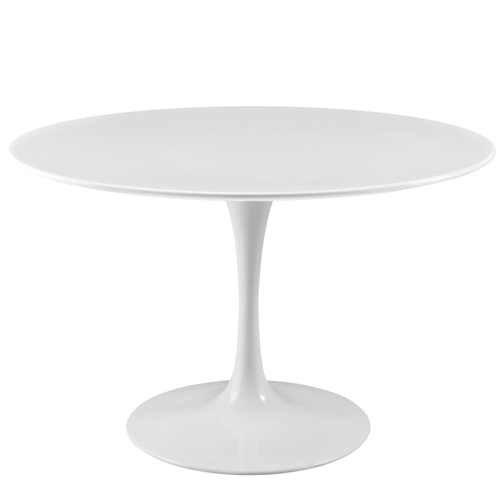 Modway Lippa 47" Round Wood Top Dining Table in White | Dining Tables | Modishstore-2