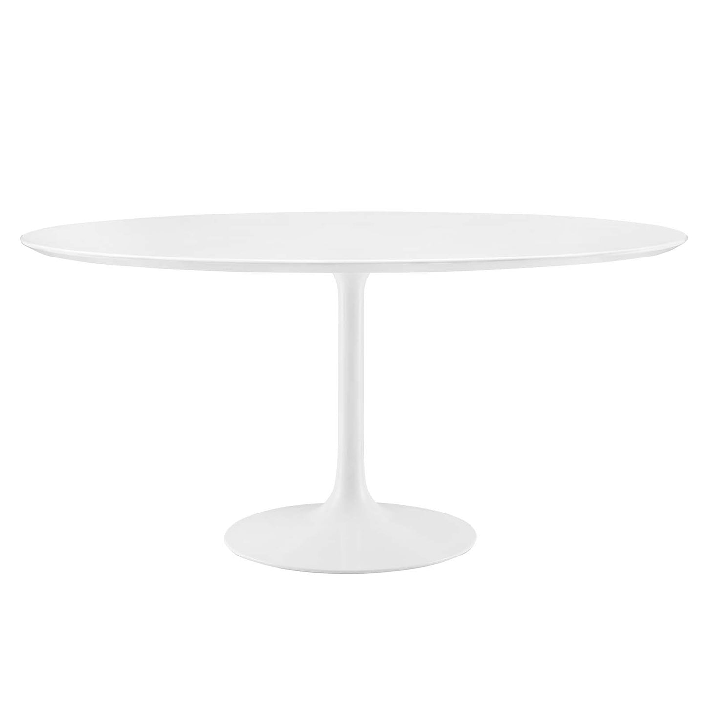 Modway Lippa 60" Round Wood Top Dining Table - White - EEI-1120