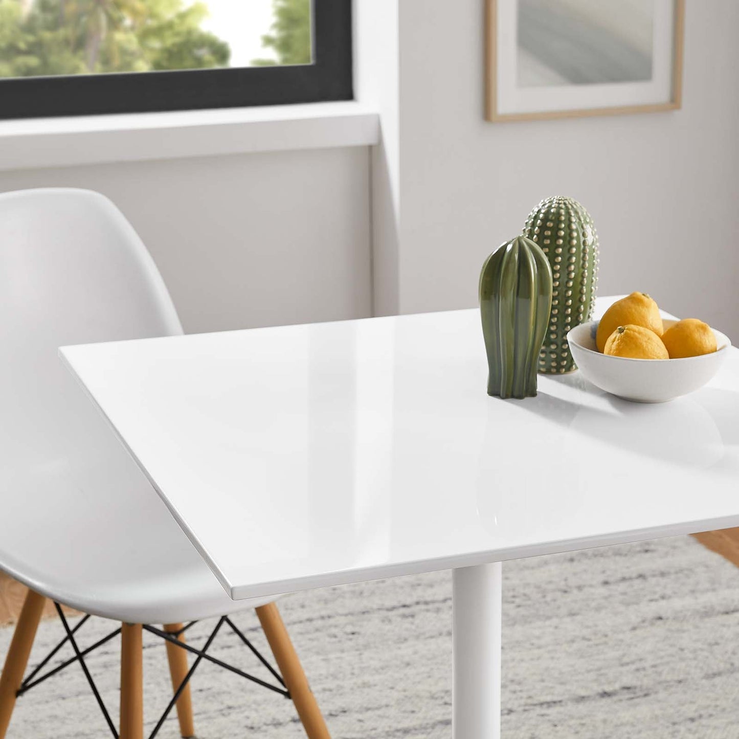 Modway Lippa 28" Square Wood Top Dining Table - EEI-1123
