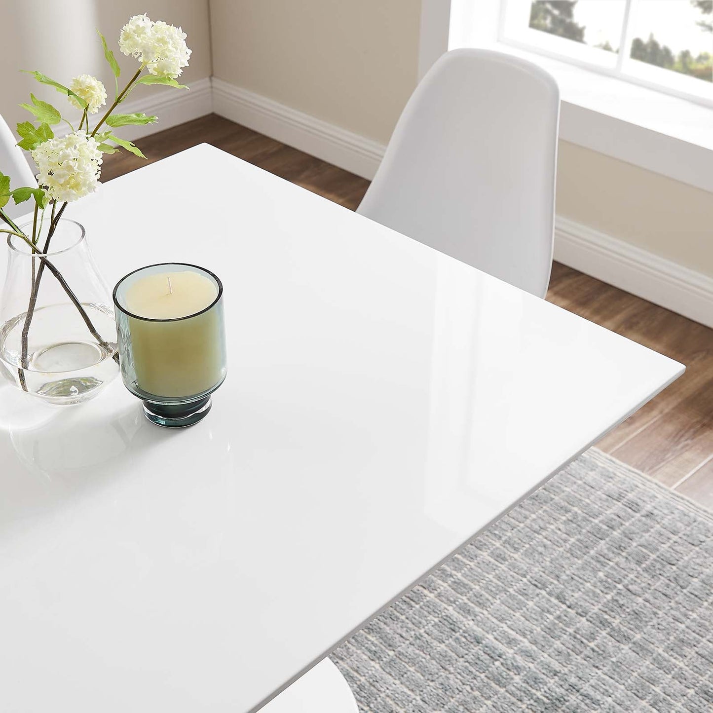 Modway Lippa 36" Square Wood Top Dining Table - EEI-1124
