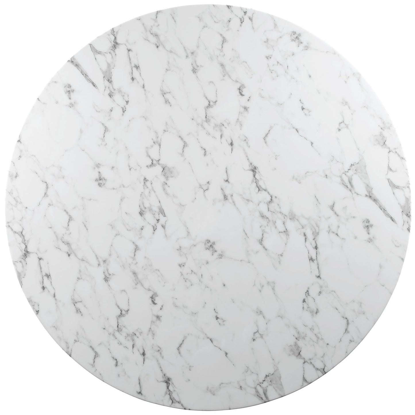 Modway Lippa 54" Round Artificial Marble Dining Table | Dining Tables | Modishstore-4