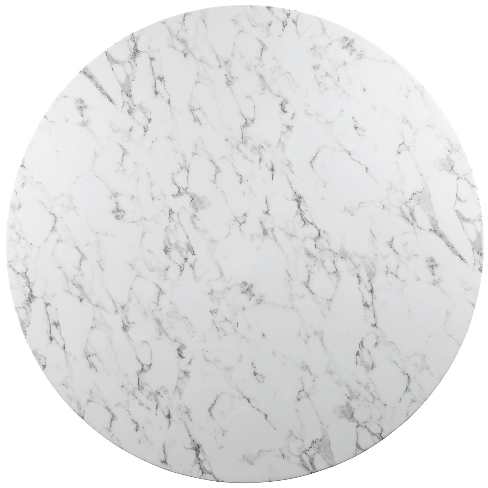 Modway Lippa 54" Round Artificial Marble Dining Table | Dining Tables | Modishstore-4