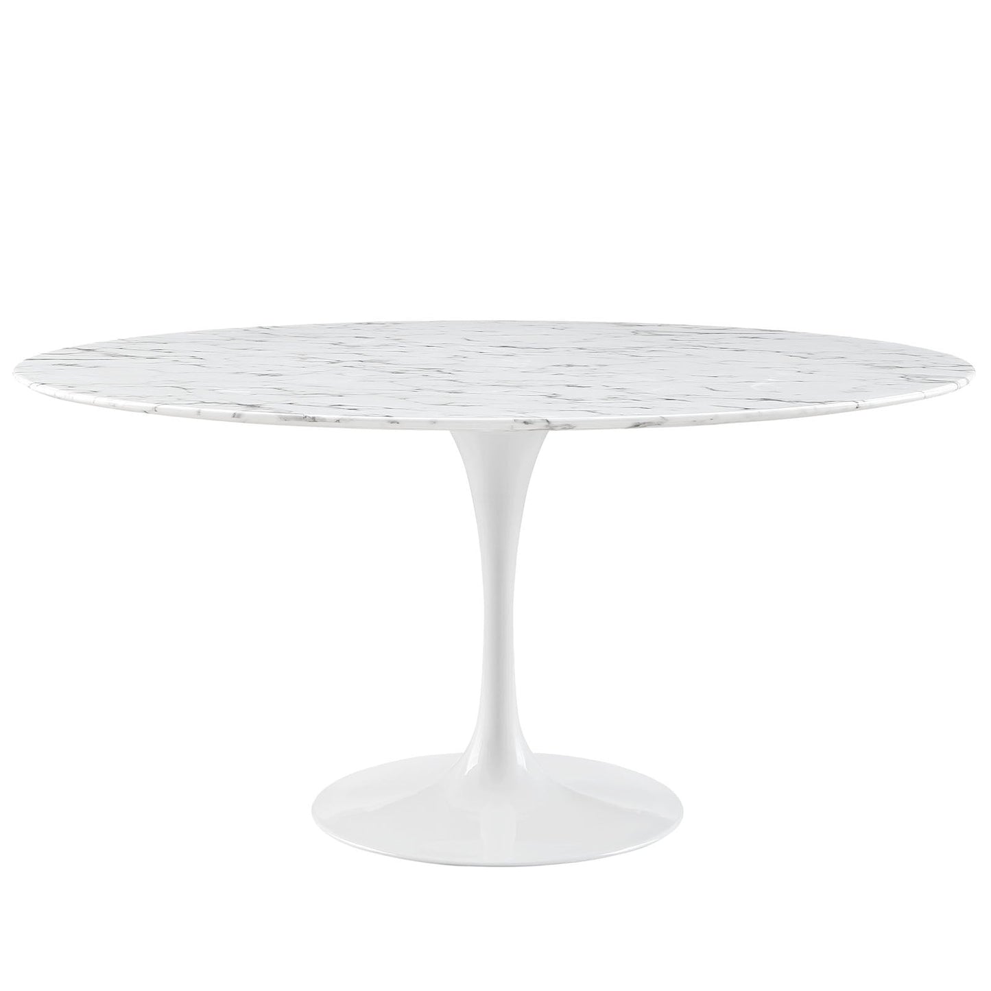 Modway Lippa 60" Round Artificial Marble Dining Table | Dining Tables | Modishstore-2