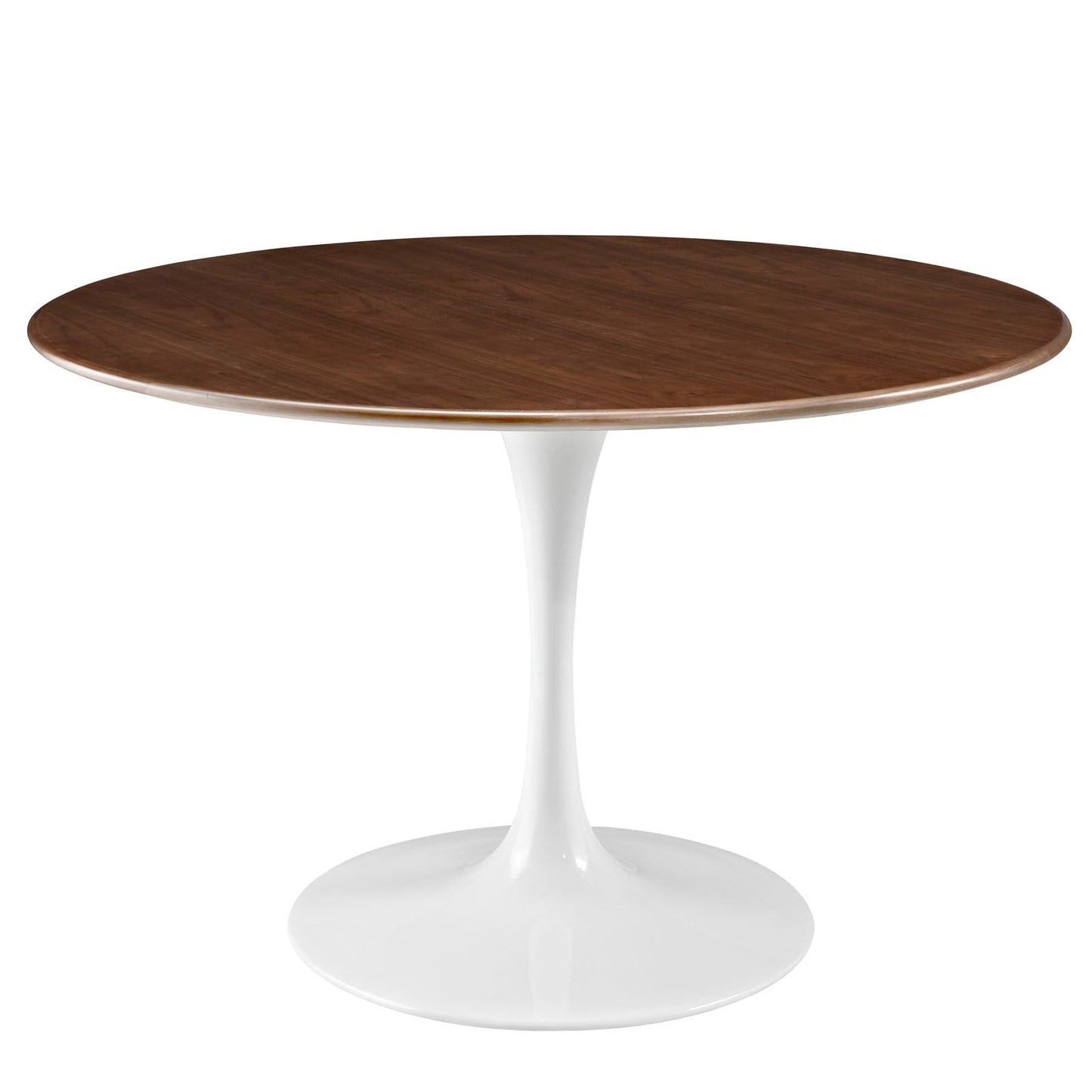 Modway Lippa 47" Round Walnut Top Dining Table in Walnut | Dining Tables | Modishstore-2