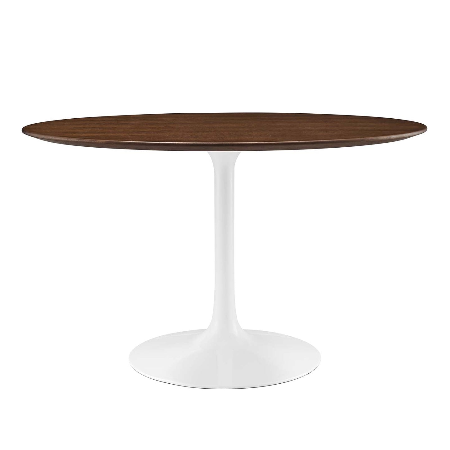 Modway Lippa 47" Round Walnut Top Dining Table in Walnut - EEI-1137