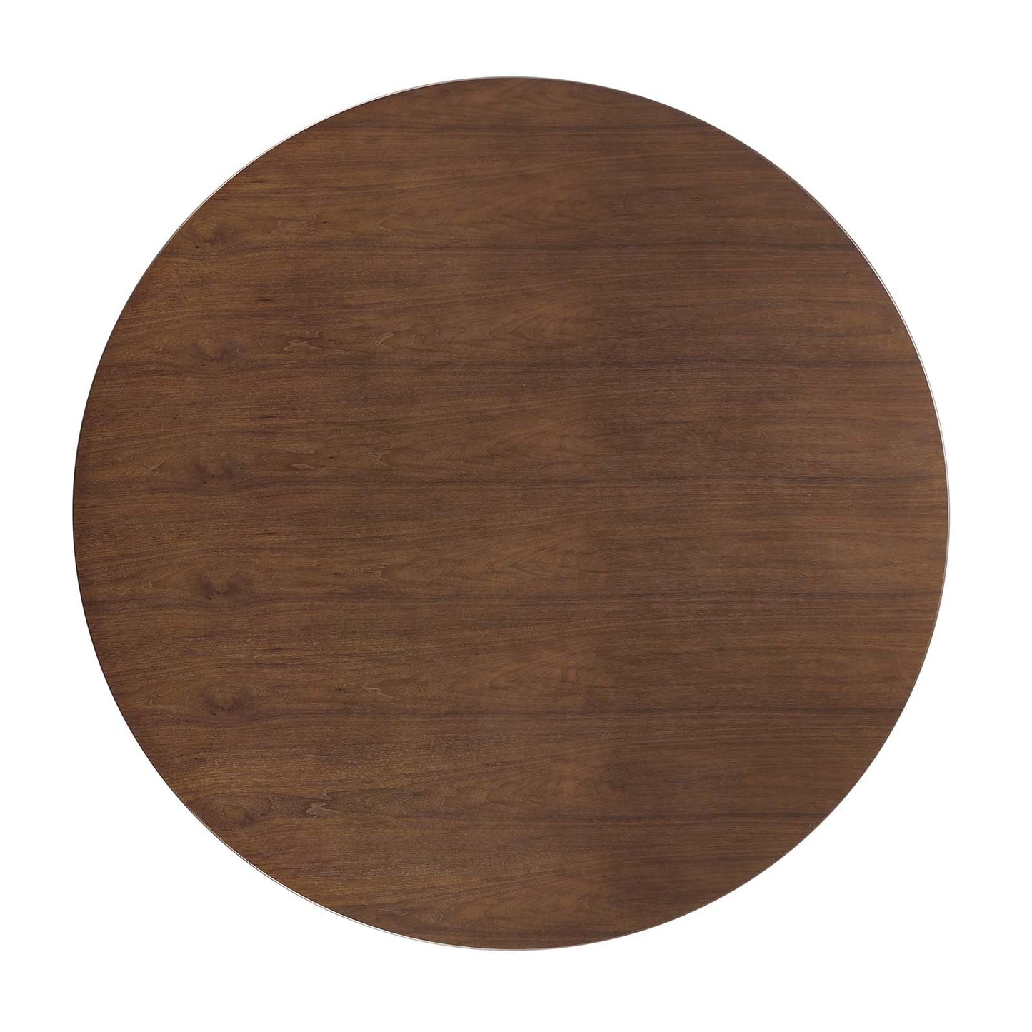 Modway Lippa 47" Round Walnut Top Dining Table in Walnut - EEI-1137