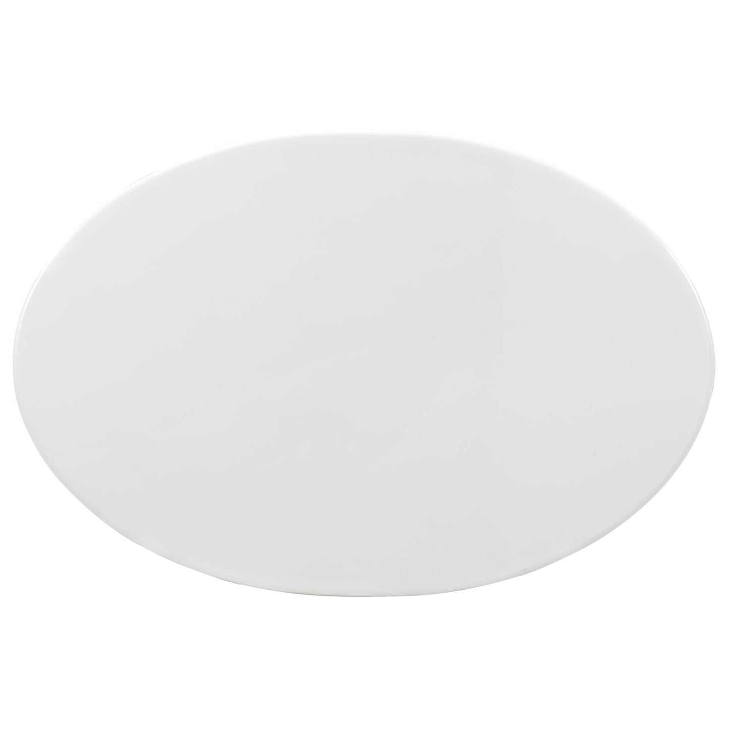 Modway Lippa 42" Oval Wood Top Coffee Table in White | Coffee Tables | Modishstore-4