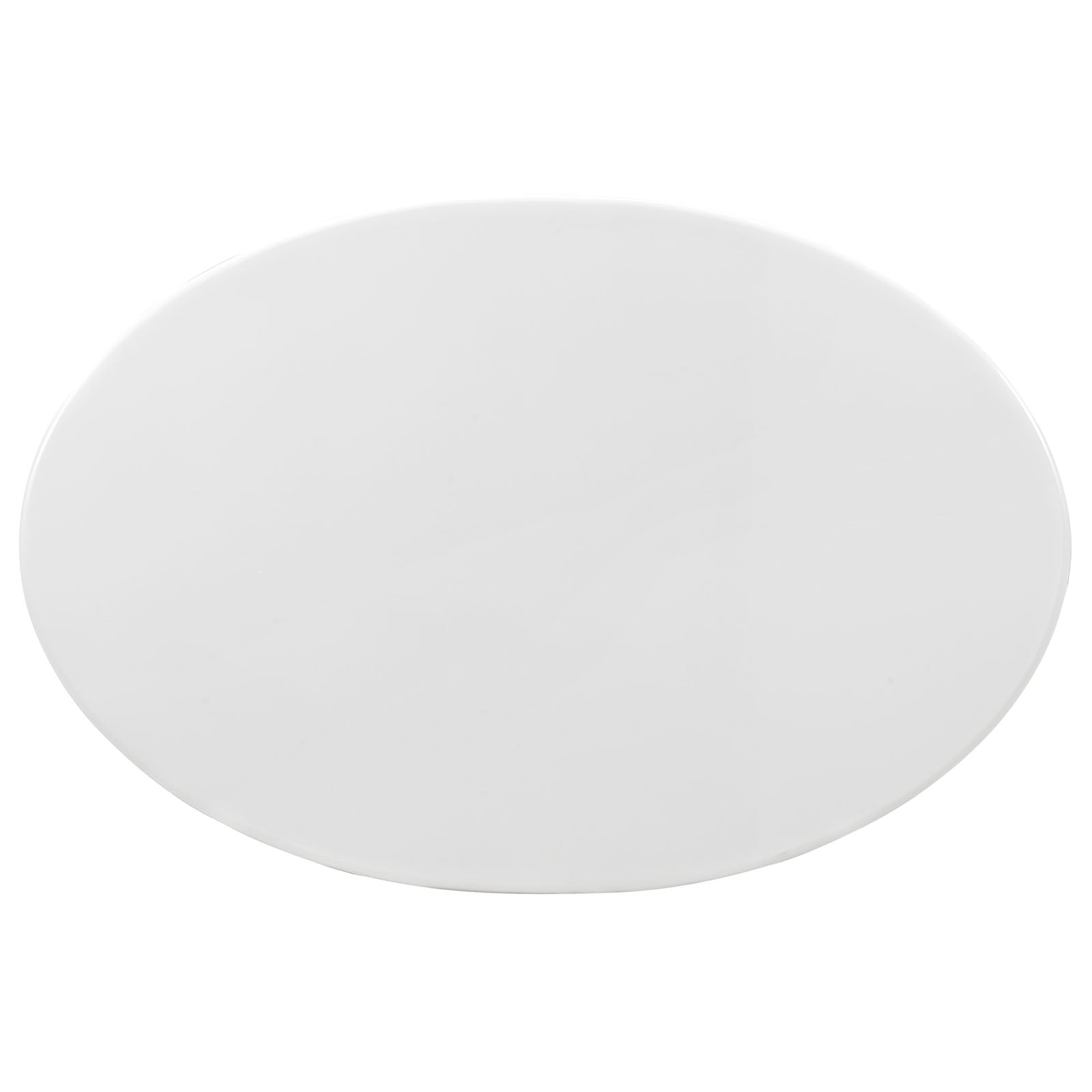 Modway Lippa 42" Oval Wood Top Coffee Table in White | Coffee Tables | Modishstore-4