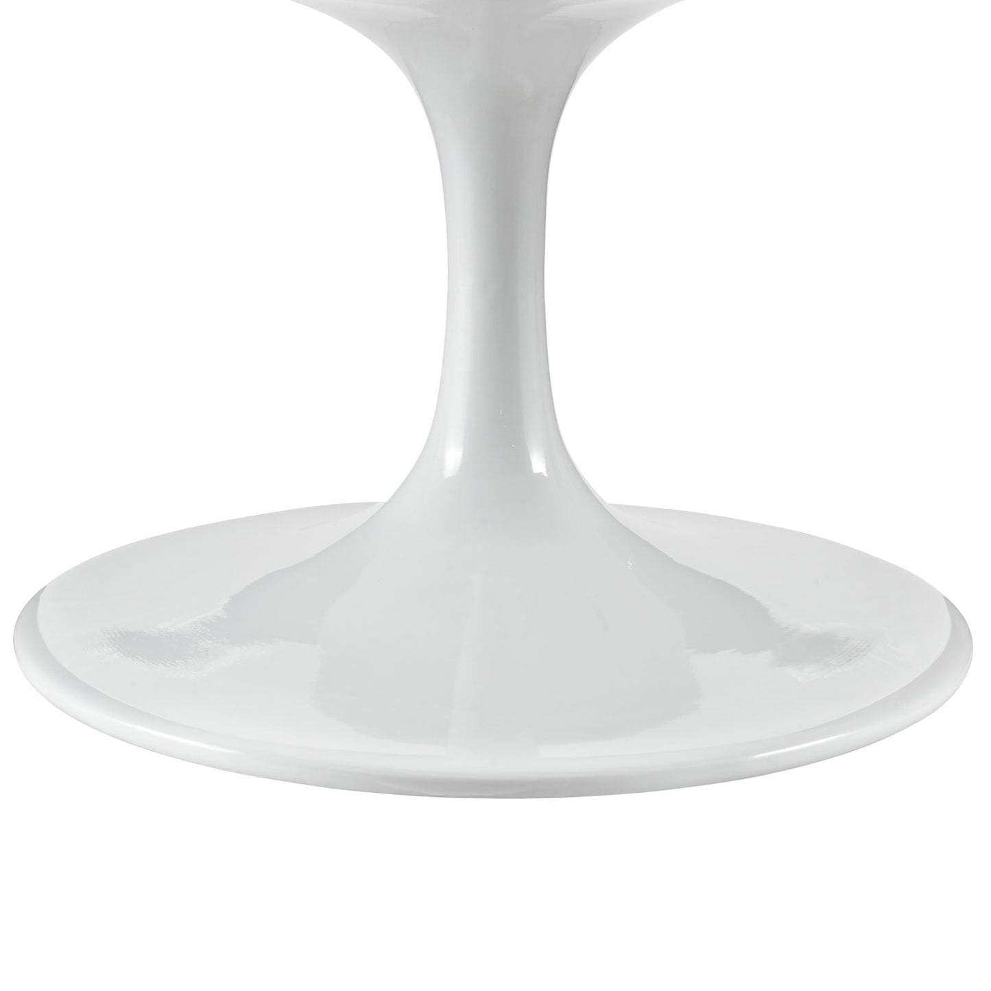 Modway Lippa 42" Oval Wood Top Coffee Table in White | Coffee Tables | Modishstore-5