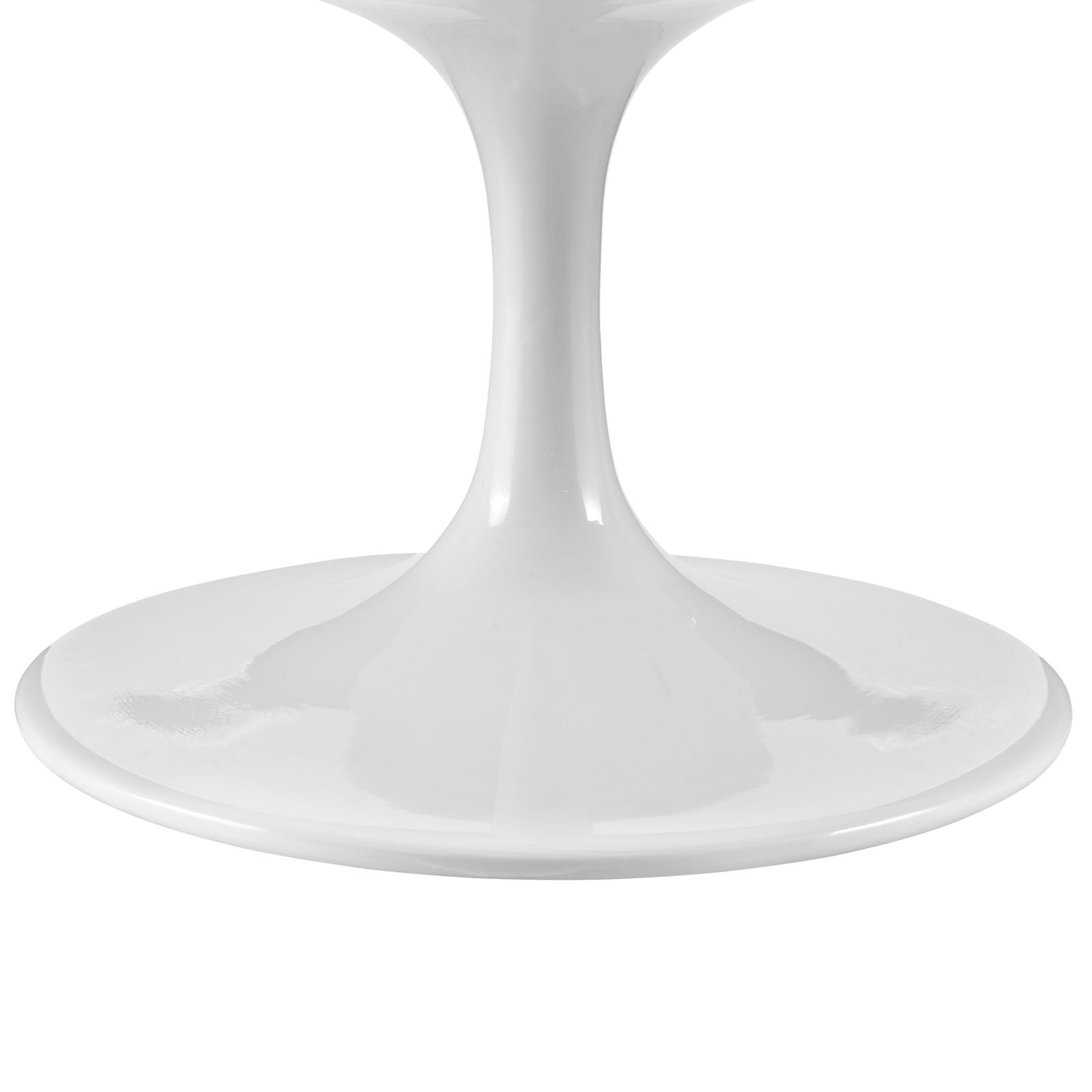 Modway Lippa 42" Oval Wood Top Coffee Table in White | Coffee Tables | Modishstore-5