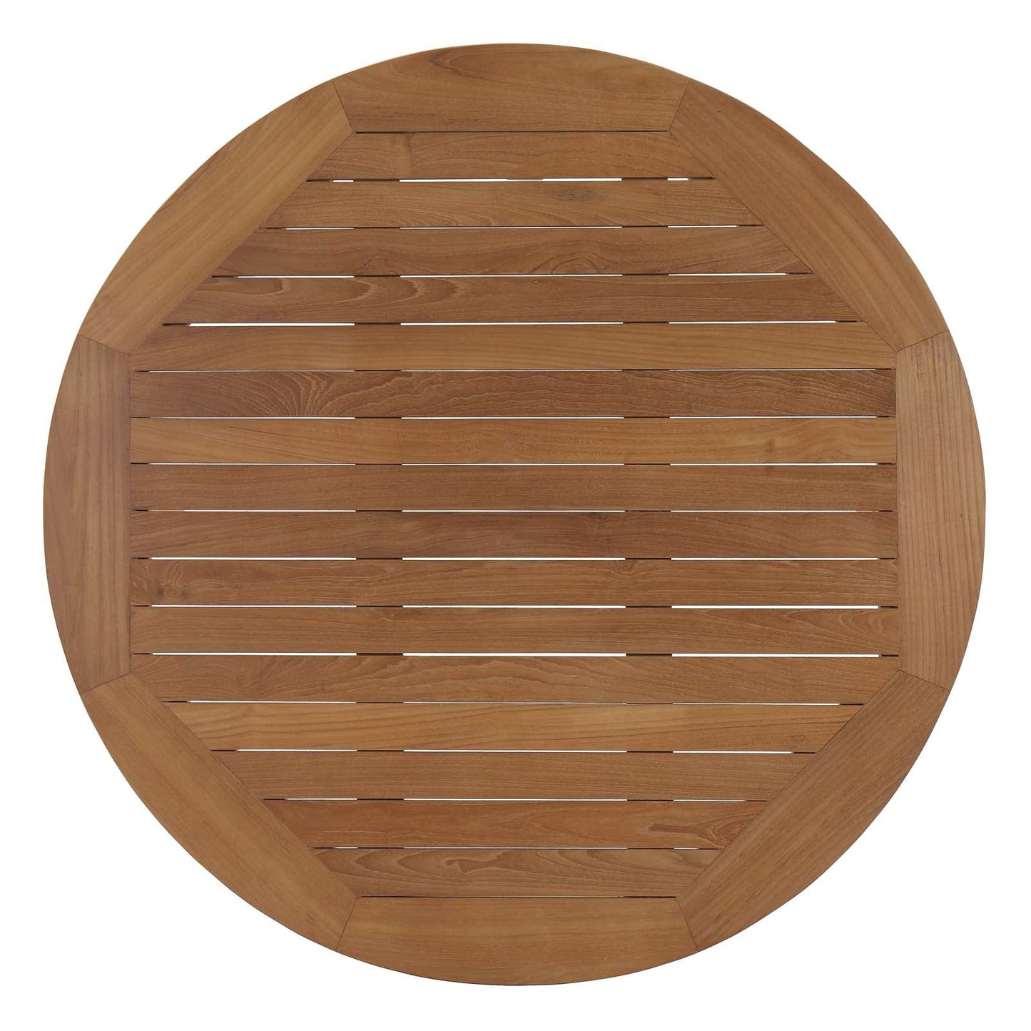Modway Marina Outdoor Patio Teak Round Coffee Table - Natural | Outdoor Tables | Modishstore-4