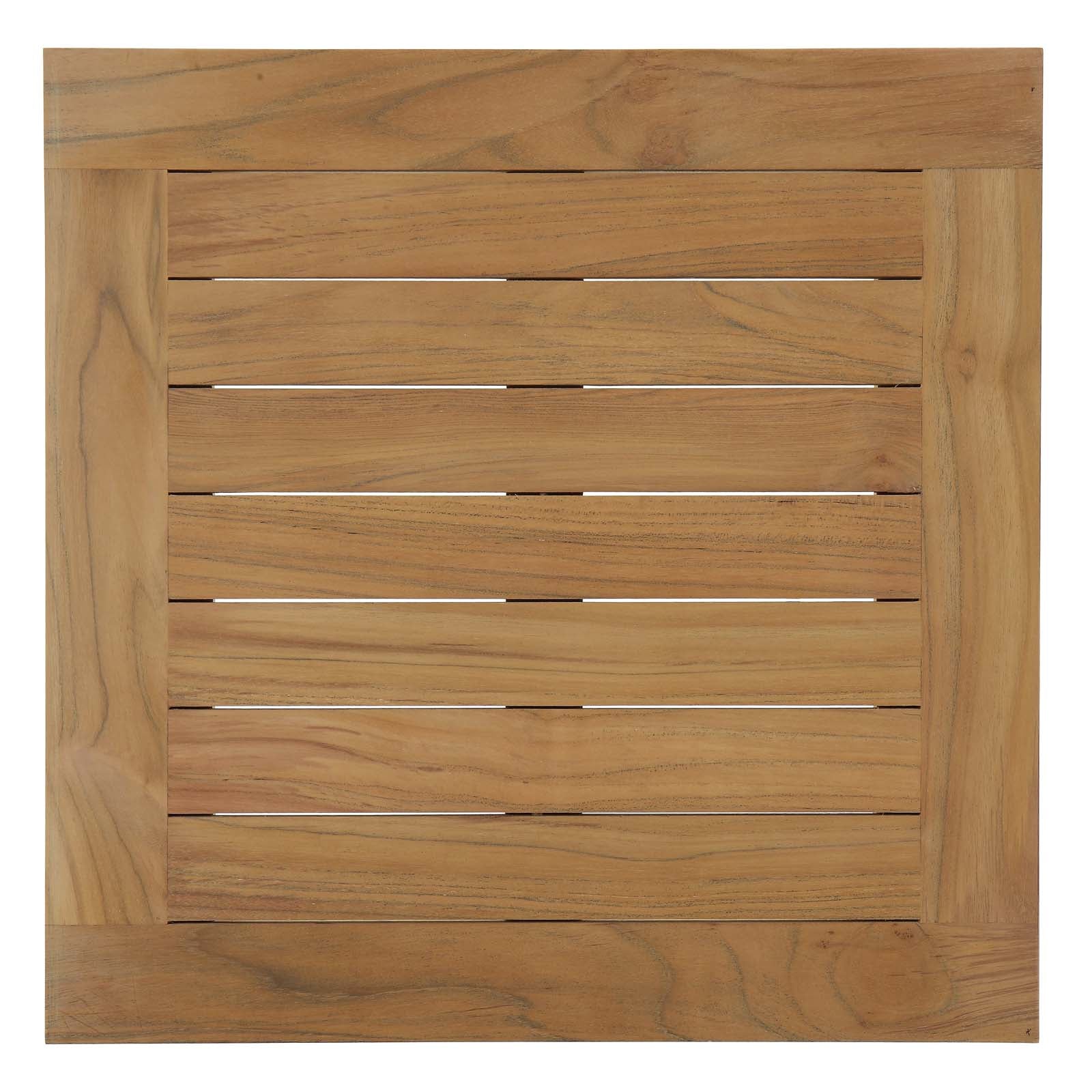 Modway Marina Outdoor Patio Teak Side Table - Natural | Outdoor Tables | Modishstore-5
