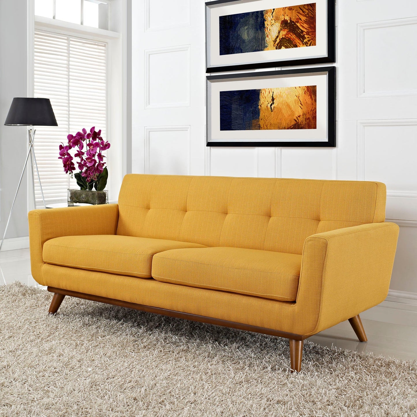 Modway Engage Upholstered Loveseat | Loveseats