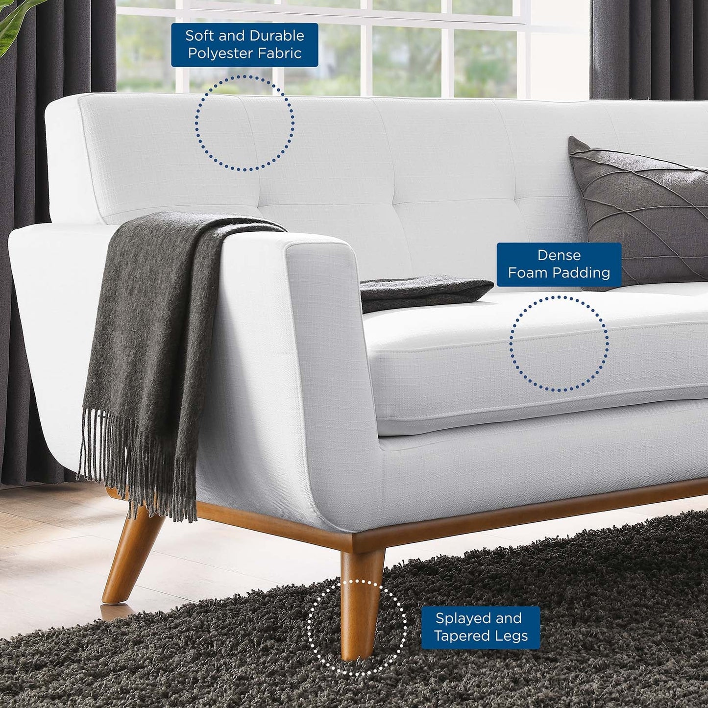 Modway Engage Upholstered Loveseat | Loveseats | 