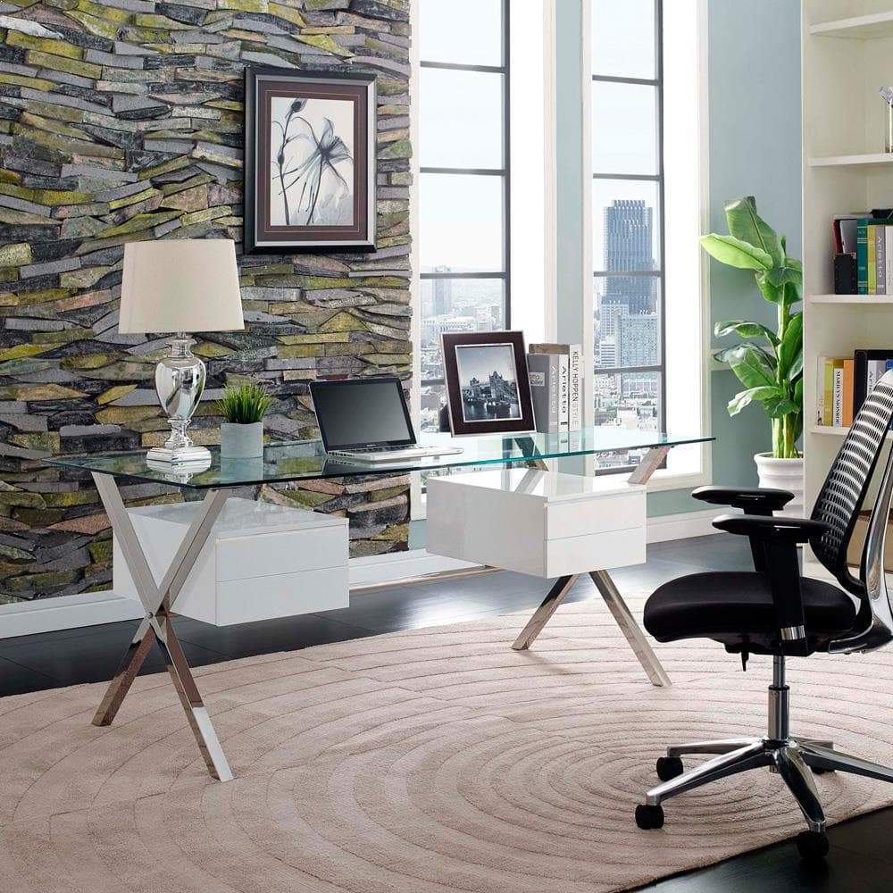 Modway Abeyance Office Desk - White