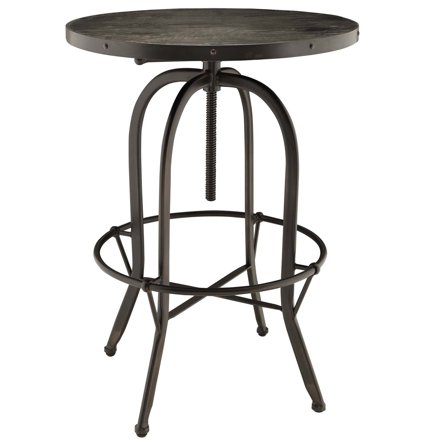 Modway Sylvan Wood Top Bar Table | Bar Table | Modishstore-5