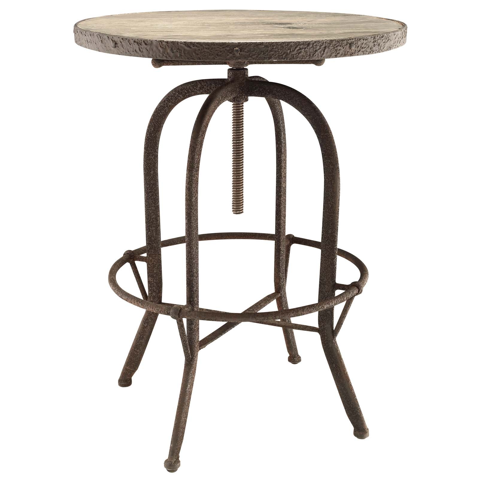 Modway Sylvan Wood Top Bar Table | Bar Table | Modishstore-4