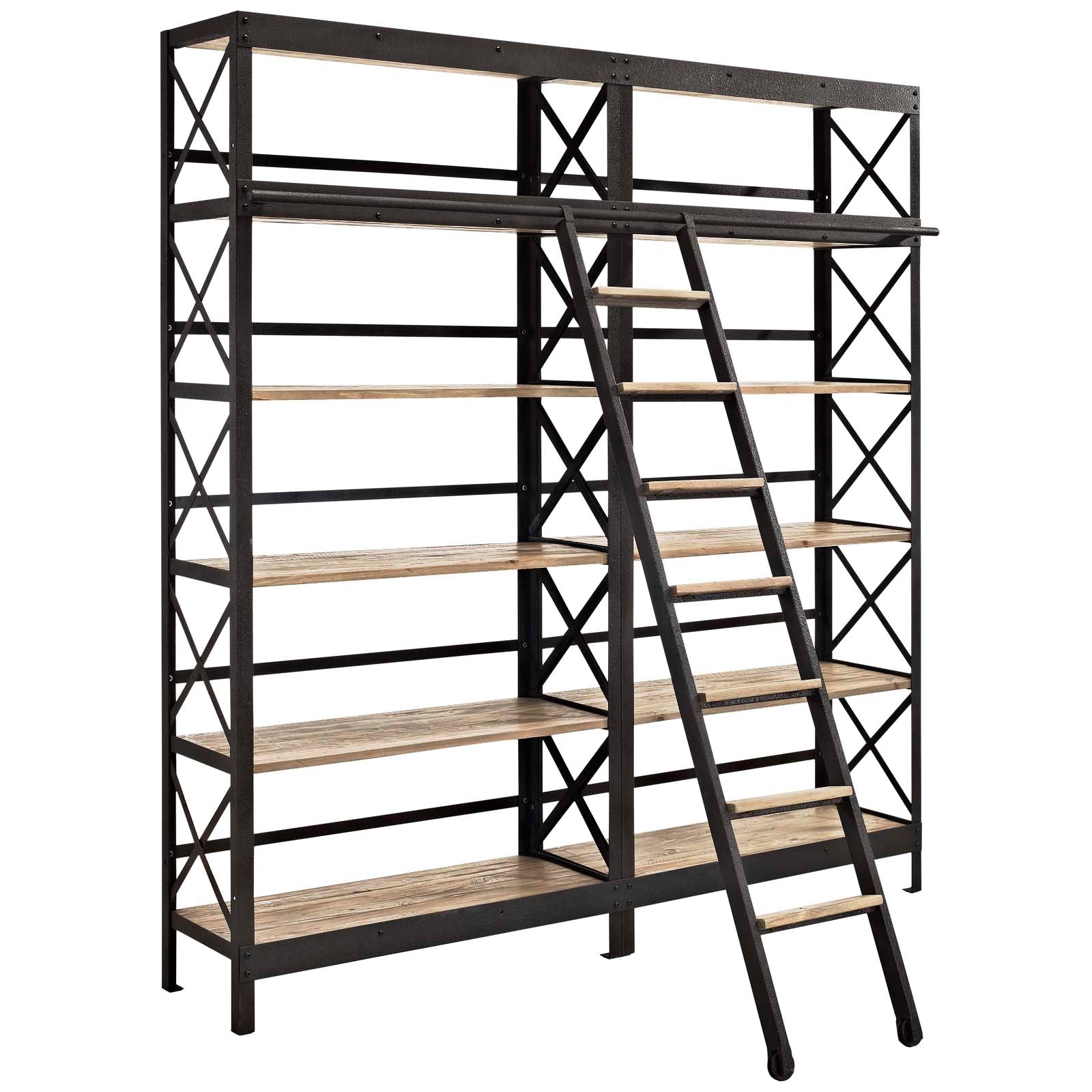 Modway Headway Wood Bookshelf - Brown | Bookcases | 
