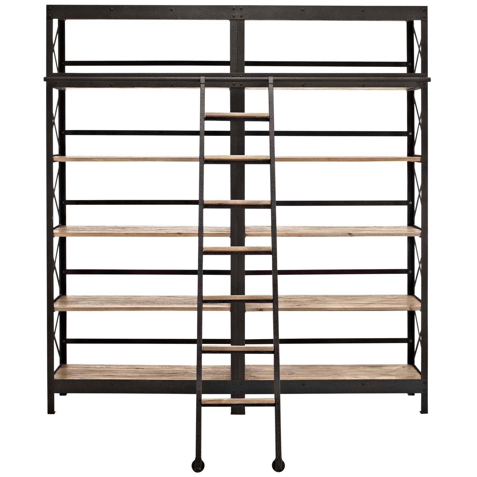 Modway Headway Wood Bookshelf - Brown | Bookcases | 