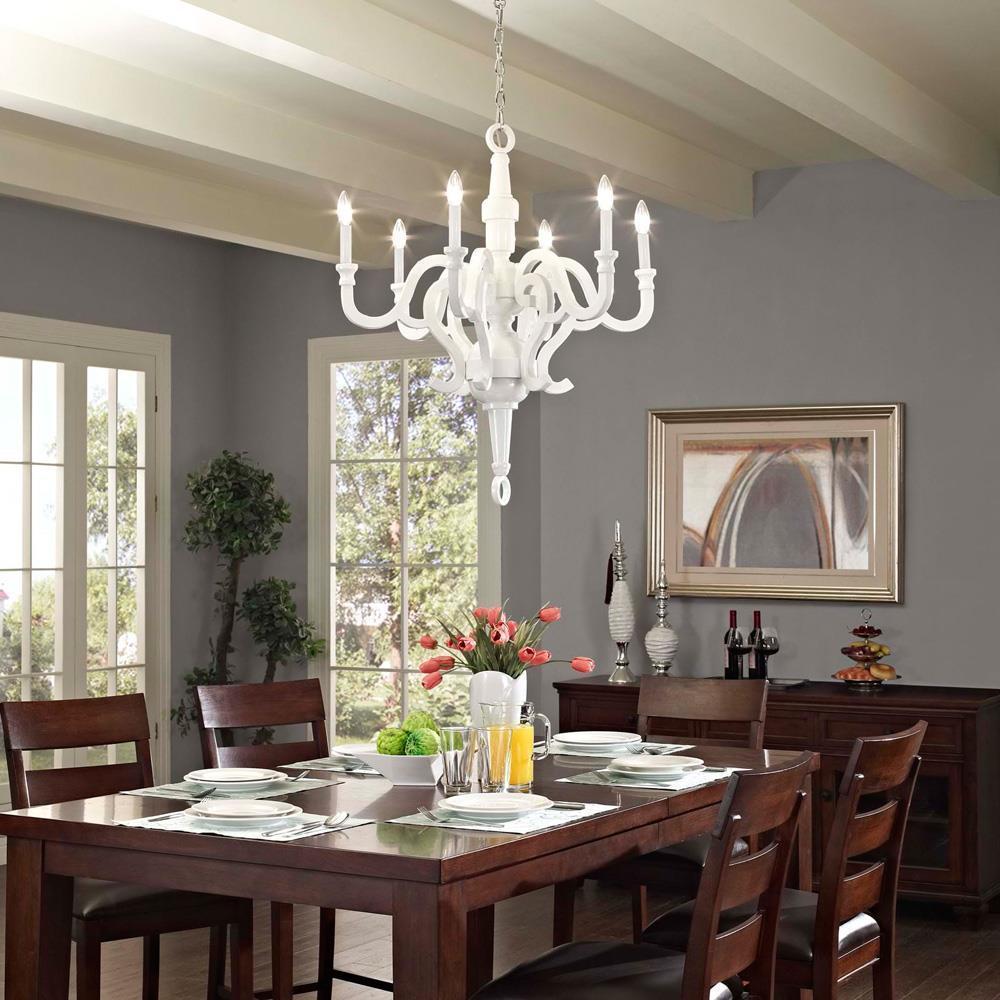 Modway Anchor Chandelier - White