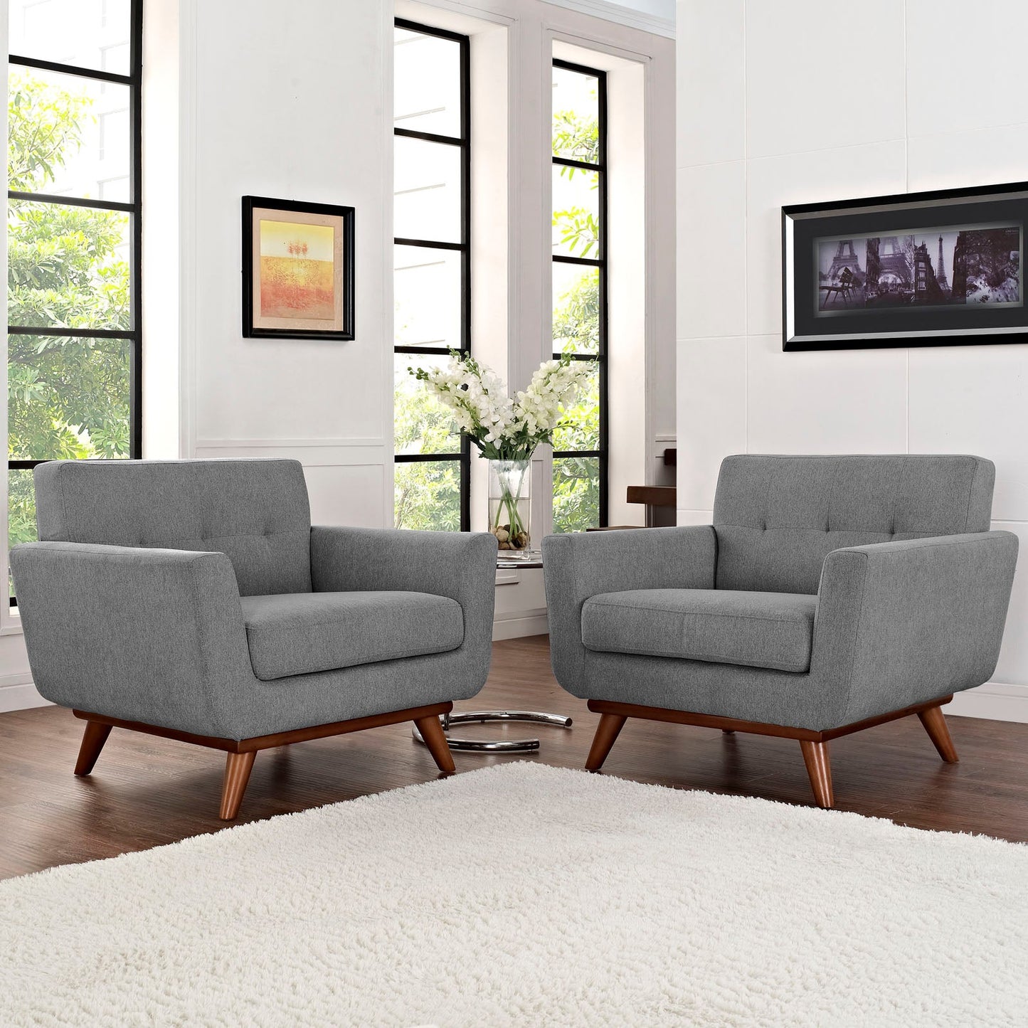 Modway Engage Armchair Wood - Set of 2 - EEI-1284 | Armchairs | 