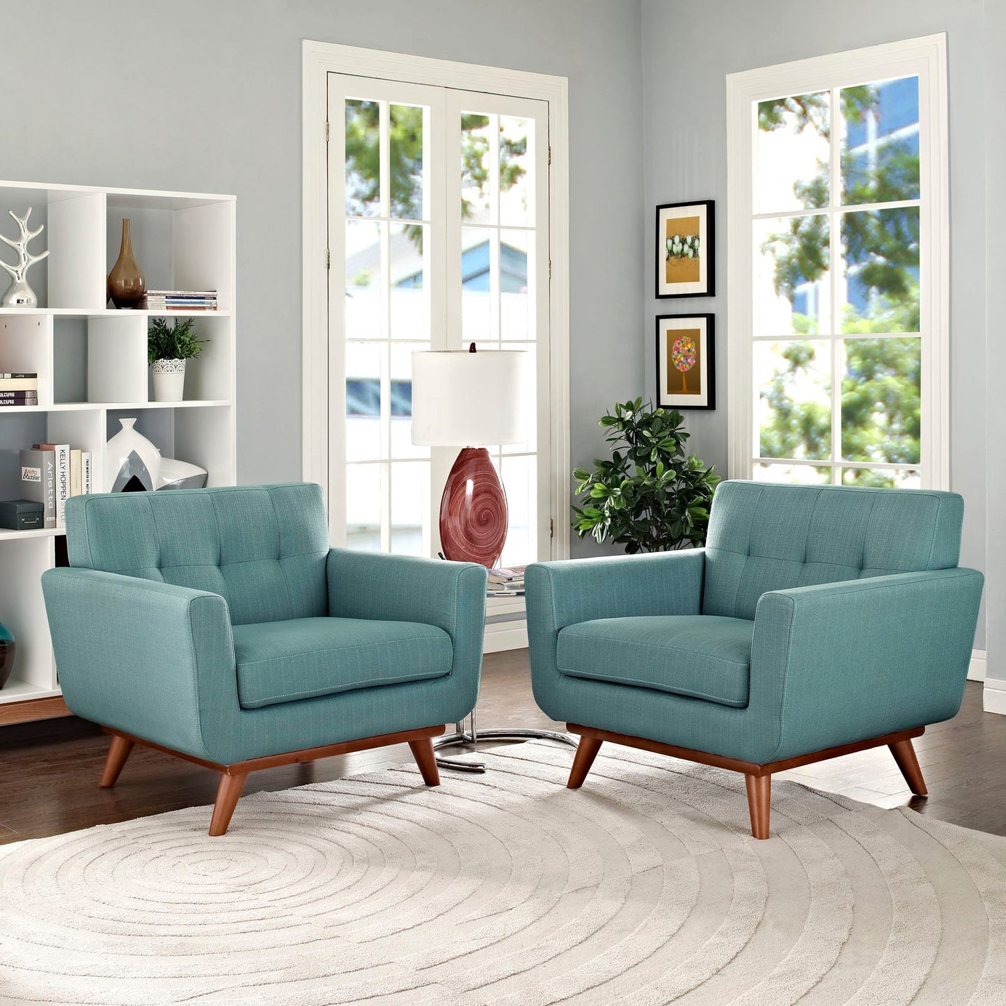 Modway Engage Armchair Wood - Set of 2 - EEI-1284 | Armchairs | 