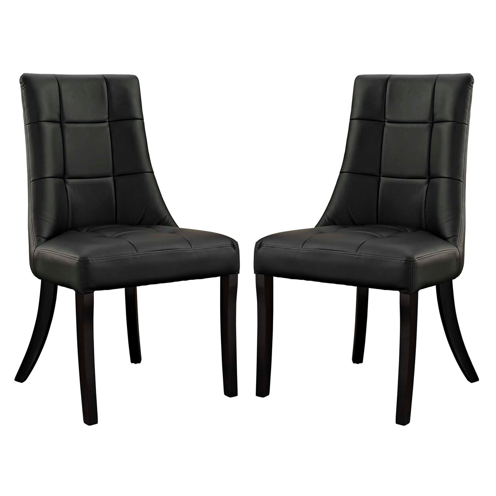 Modway Noblesse Vinyl Dining Chair - Set of 2 | Dining Chairs | Modishstore-8
