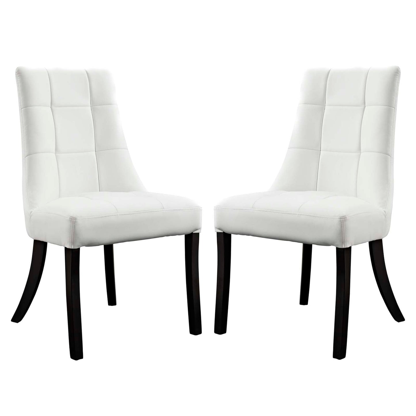 Modway Noblesse Vinyl Dining Chair - Set of 2 | Dining Chairs | Modishstore-9
