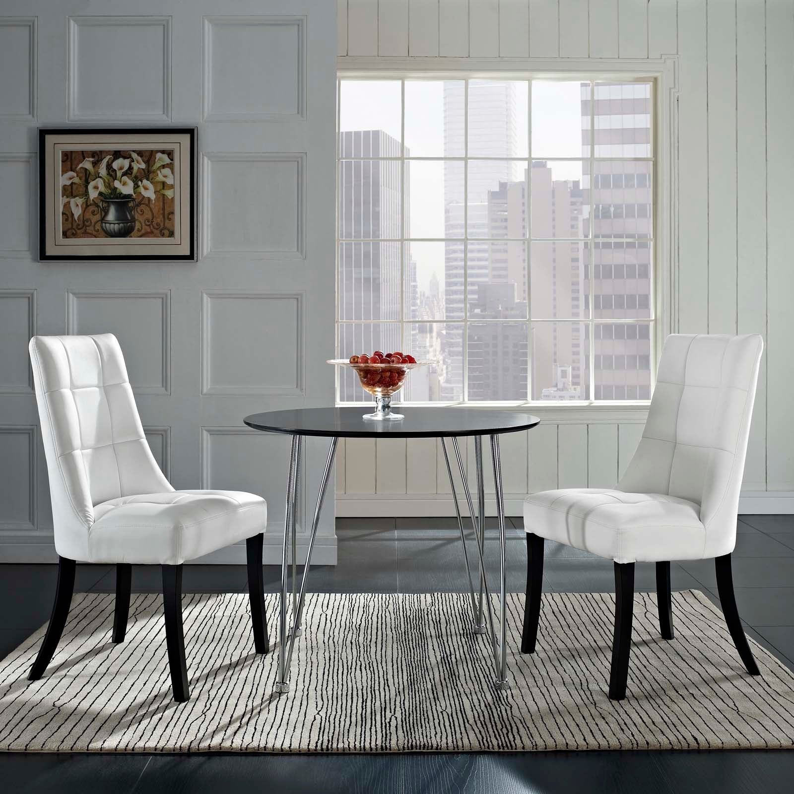 Modway Noblesse Vinyl Dining Chair - Set of 2 - EEI-1298 | Dining Chairs | Modishstore-1