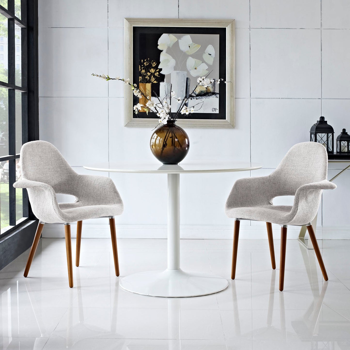 Modway Taupe Dining Armchair - Set of 2 | Dining Chairs | Modishstore-6