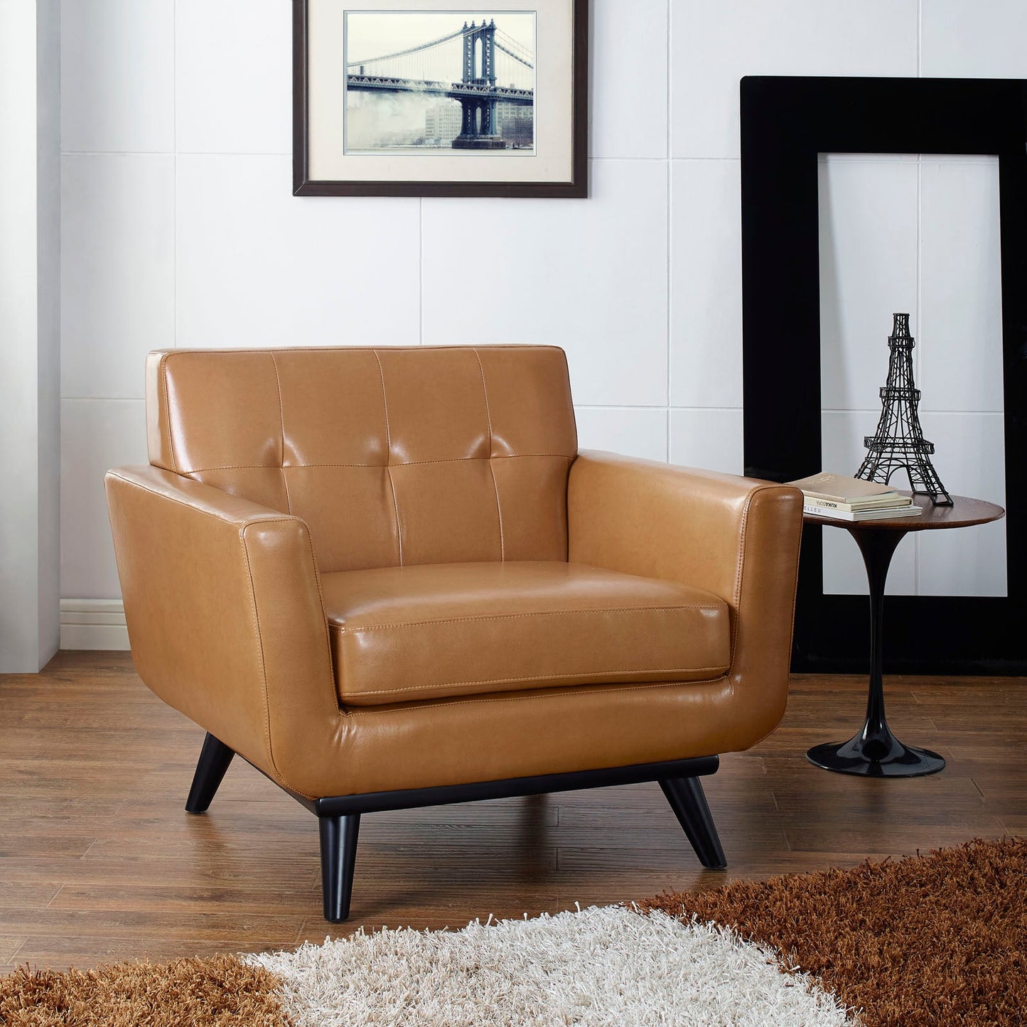 Modway Engage Bonded Leather Armchair - EEI-1336 | Armchairs-1