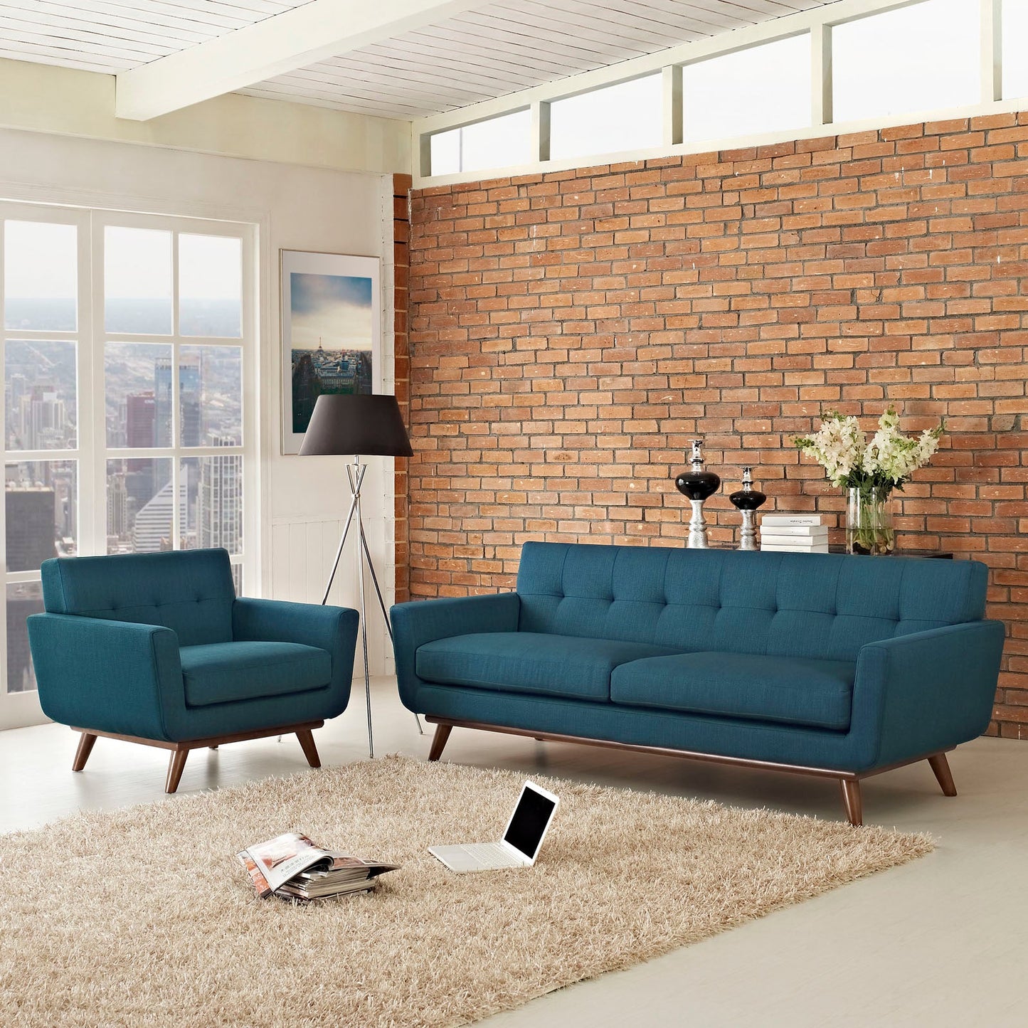 Modway Engage Armchair and Sofa - Set of 2 | Sofas | 