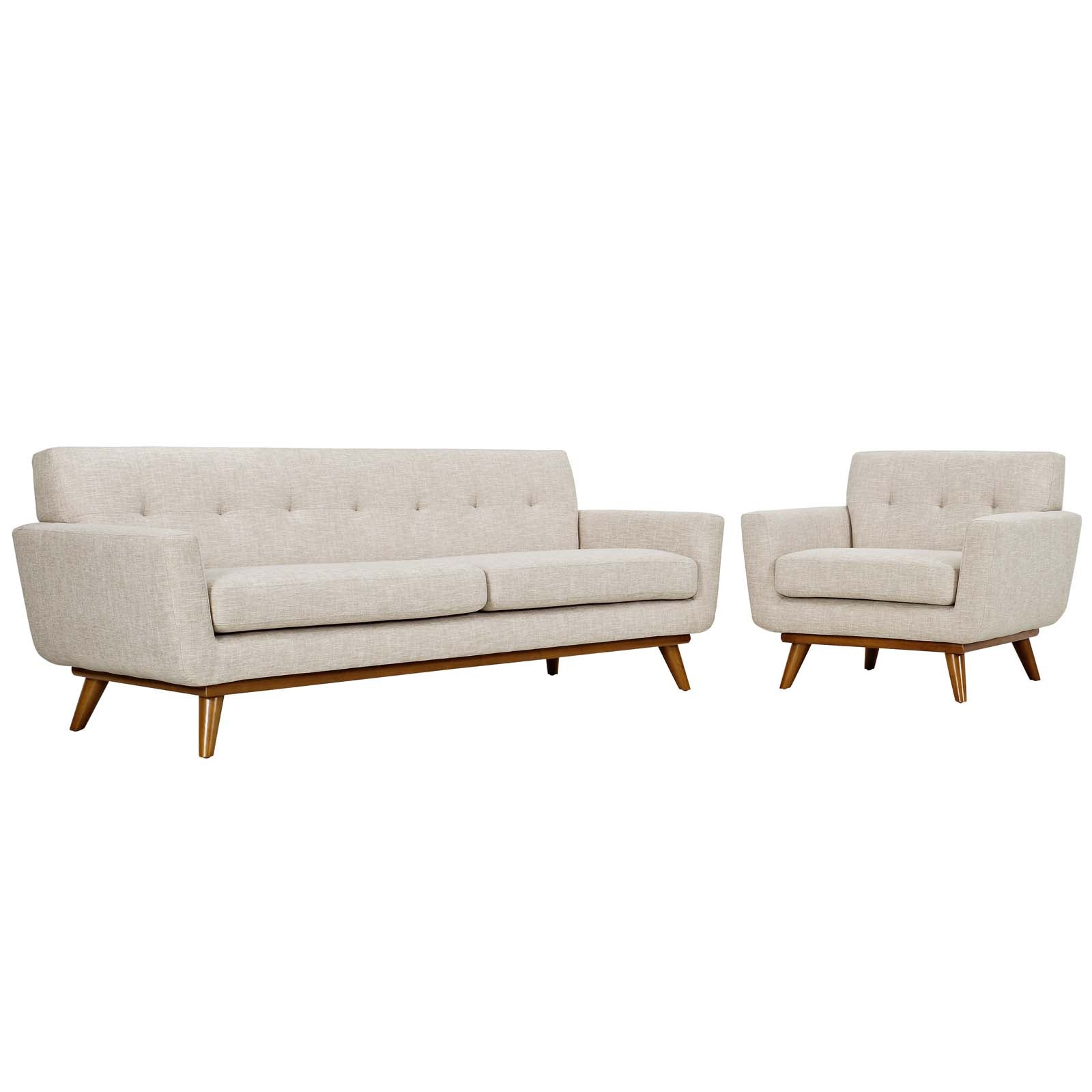 Modway Engage Armchair and Sofa - Set of 2 | Sofas | 