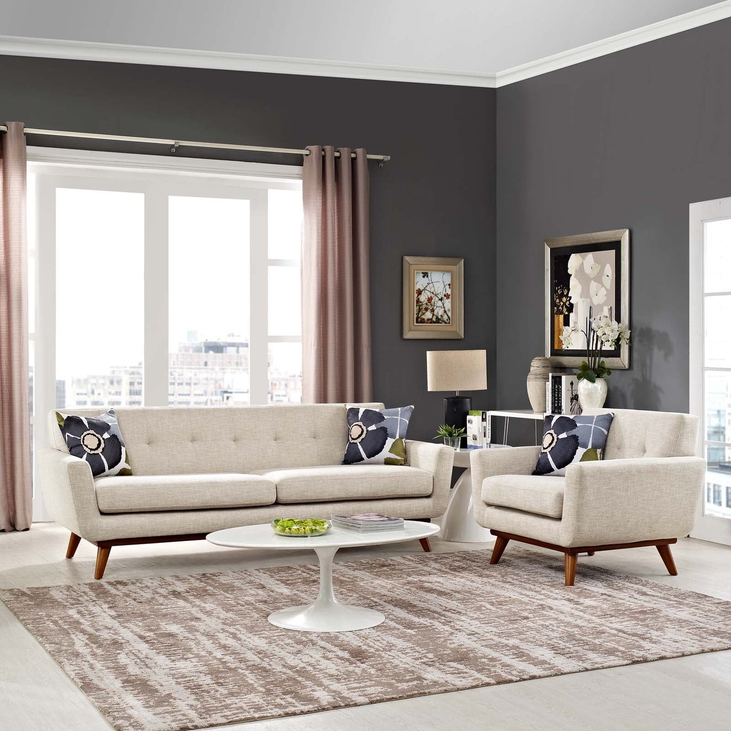 Modway Engage Armchair and Sofa - Set of 2 | Sofas