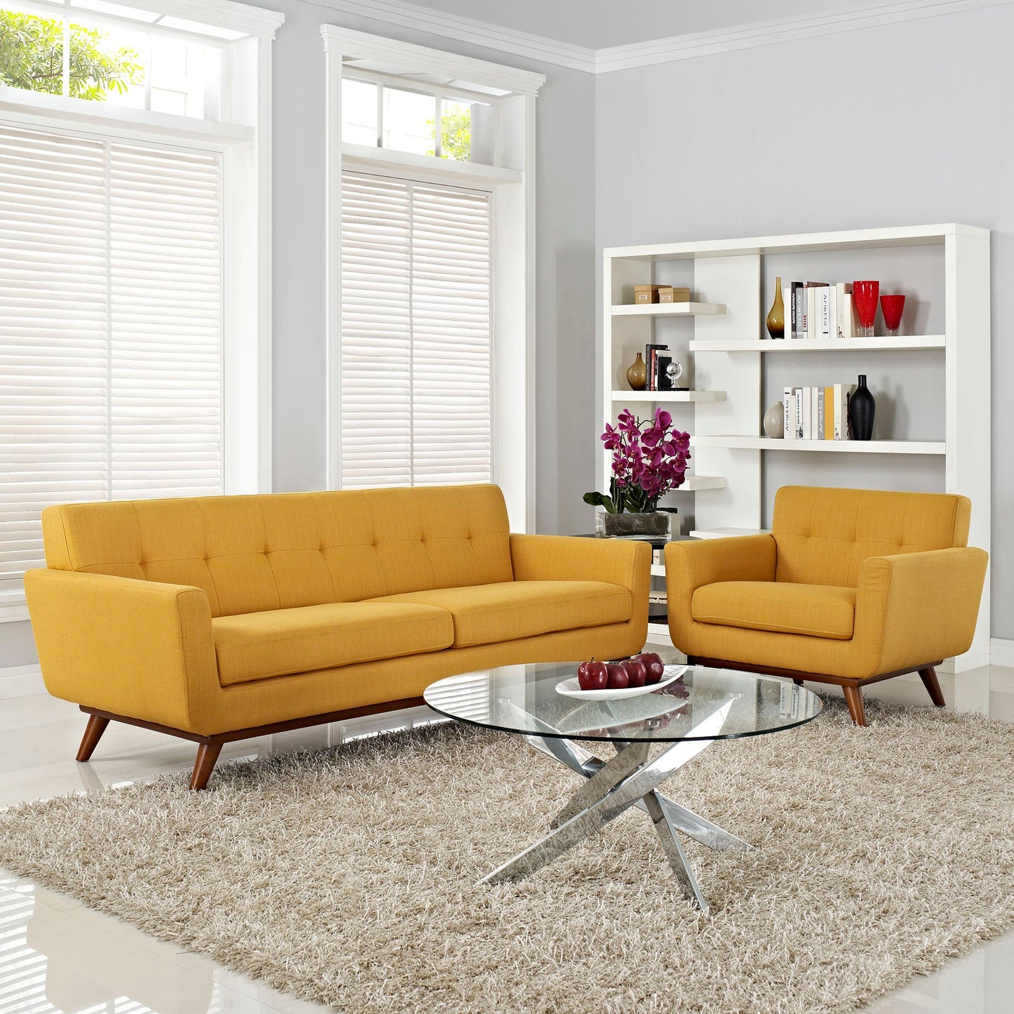 Modway Engage Armchair and Sofa - Set of 2 | Sofas | 